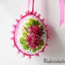 Как сделать пасхальное яйцо в стиле декупаж