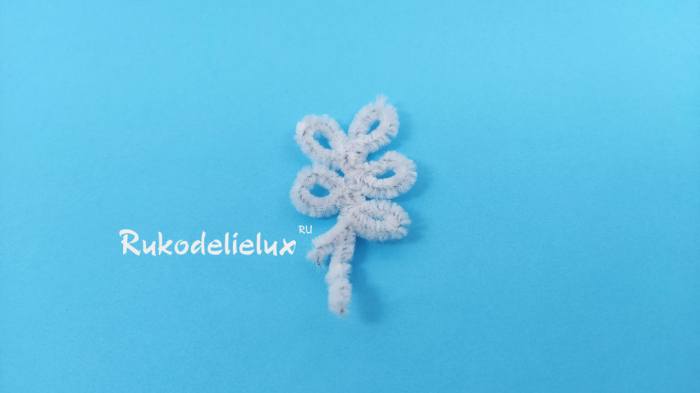 елочка снежная из синели фото 3
