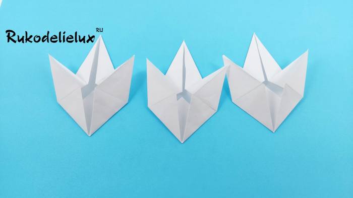 подснежники оригами фото 6 оригами