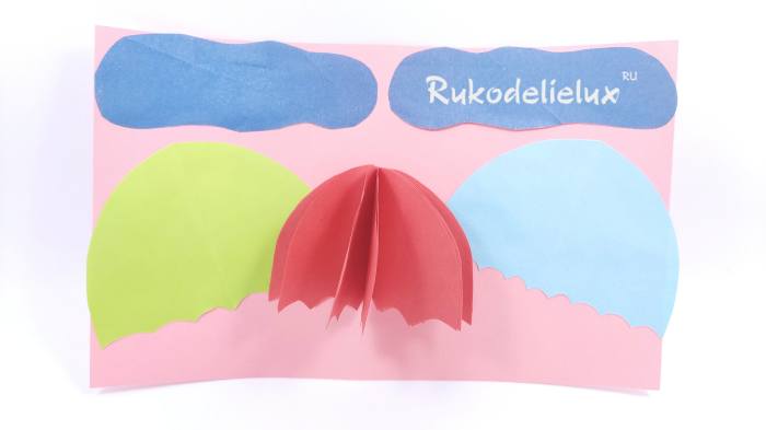 наклейка разноцветных зонтиков фото 9 аппликация