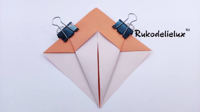 улитка оригами фото 6 складывание углов бумаги
