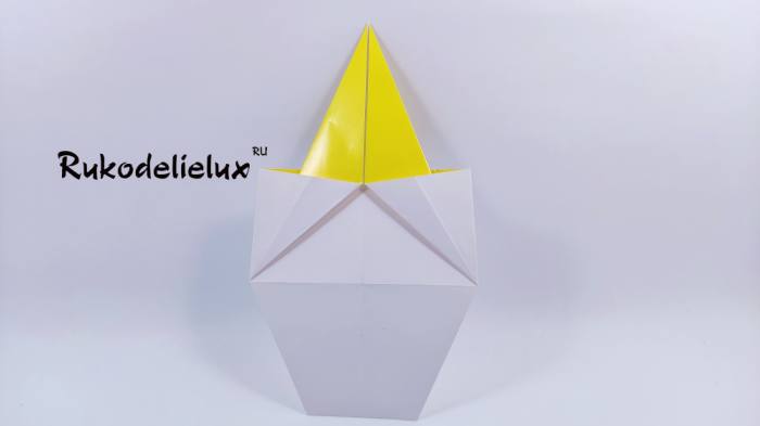оригами хвостики треугольники фото 7 цыпленок в скорлупе