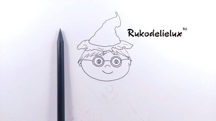 Гарри Поттер карандашами фото 5
