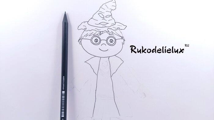 Гарри Поттер карандашами фото 7