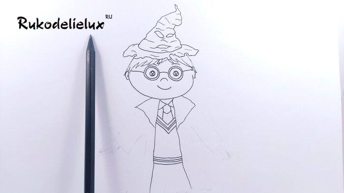 Гарри Поттер карандашами фото 8