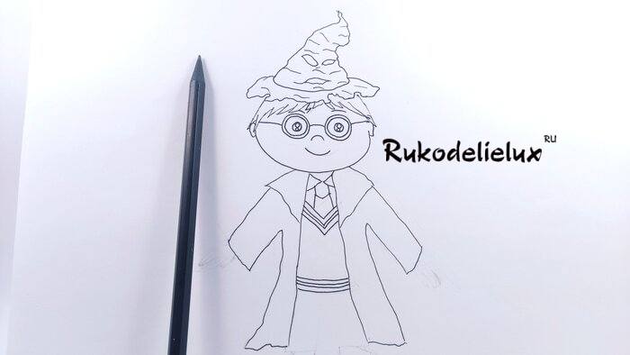 Гарри Поттер карандашами фото 9