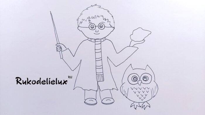 Гарри Поттер с совой и философским камнем фото 7