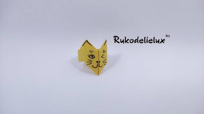 кольцо котик оригами своими руками