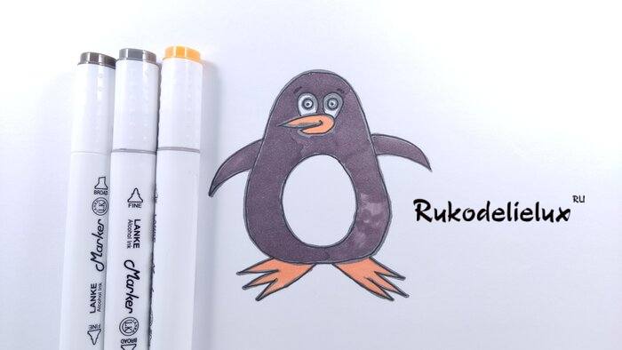 как нарисовать пингвиненка фото 31