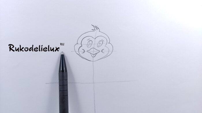как нарисовать пингвина простым карандашом фото 4