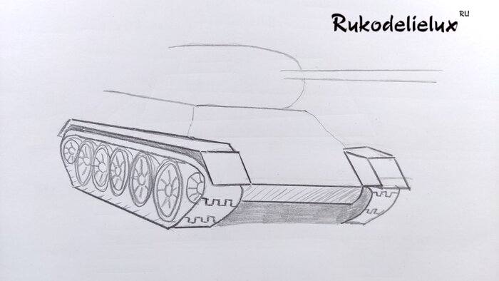 рисунок танка т 34 фото 12
