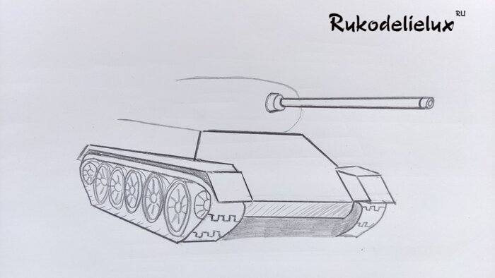 рисунок танка т 34 фото 13