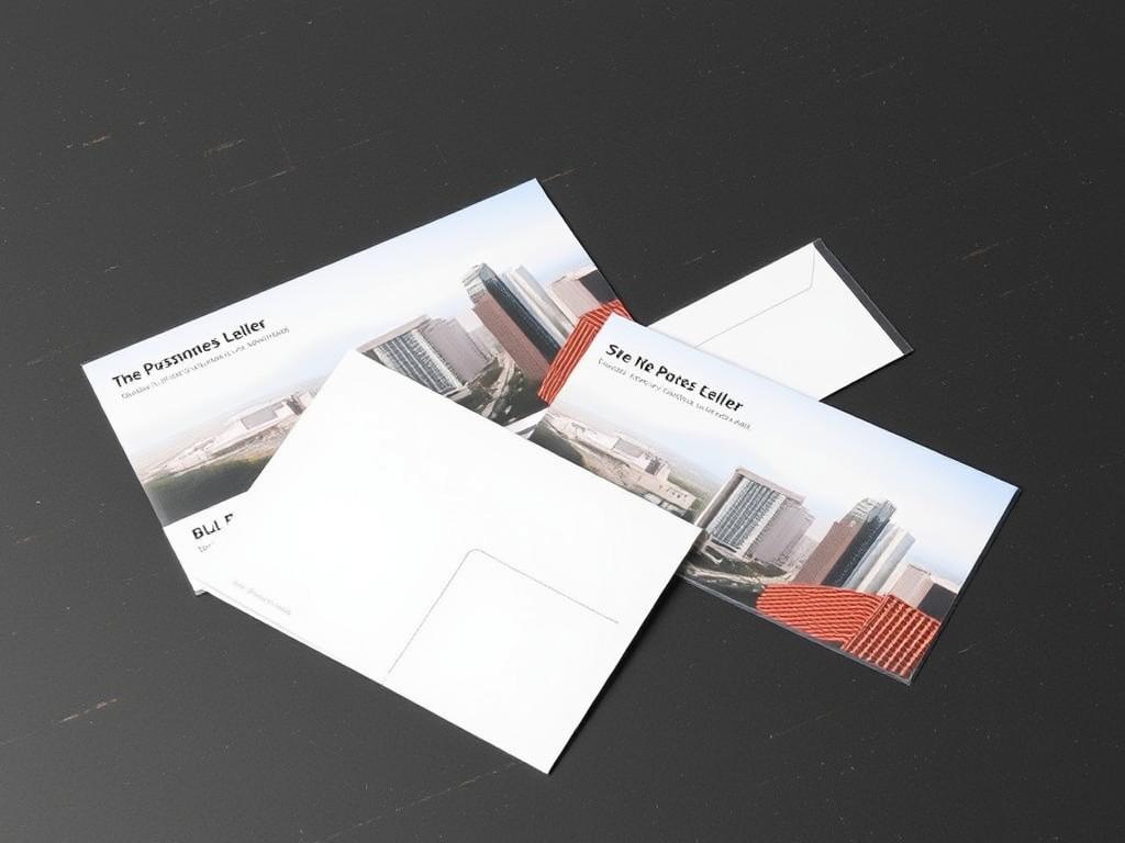 Postcards and envelopes for businessфото