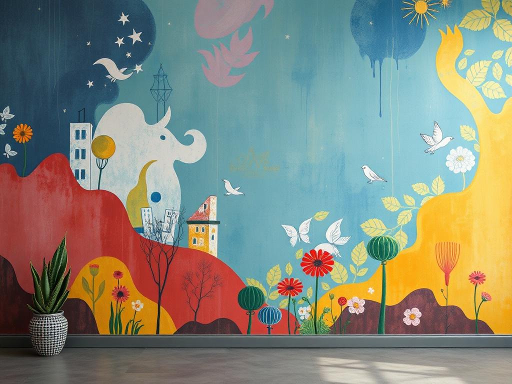 Художественная роспись стен: как превратить плоскую поверхность в живую историю