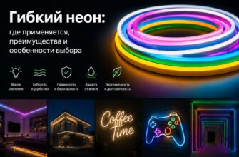Гибкий неон для декоративной подсветки